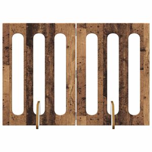 vidaXL Foldbar hundeg&aring;rd 2 pcs Egetr&aelig; 100,5 x 38 x 70 cm