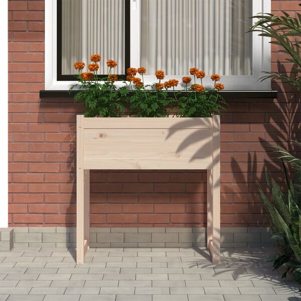 vidaXL plantekasse 78x40x81 cm massivt fyrretræ