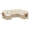 vidaXL sofas&aelig;t til haven 7 dele med hynder polyrattan beige