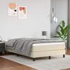 vidaXL springmadras med pocketfjedre medium 120x200x20 cm kunstl&aelig;der creme