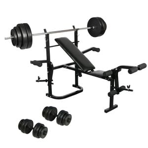 vidaXL foldbar tr&aelig;ningss&aelig;t home gym