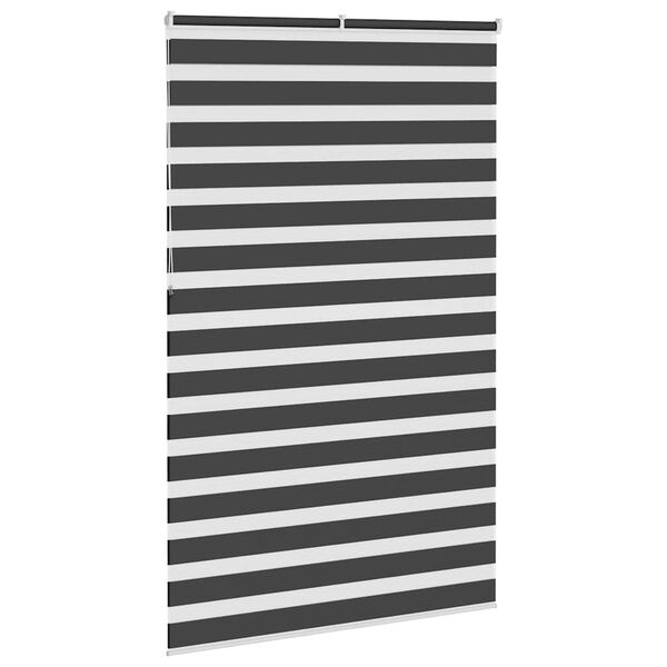 vidaXL zebragardin sort 150x230 cm stofbredde 145,9 cm polyester