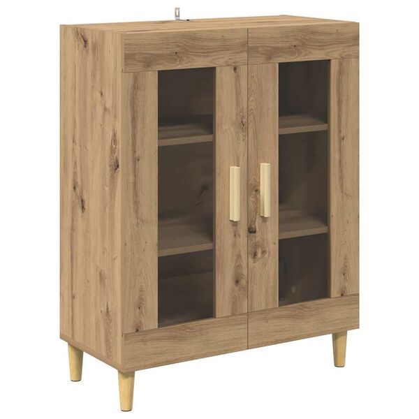 vidaXL Sideboard Artisan Egetr&aelig; 69,5 x 34 x 90 cm Konstrueret tr&aelig;