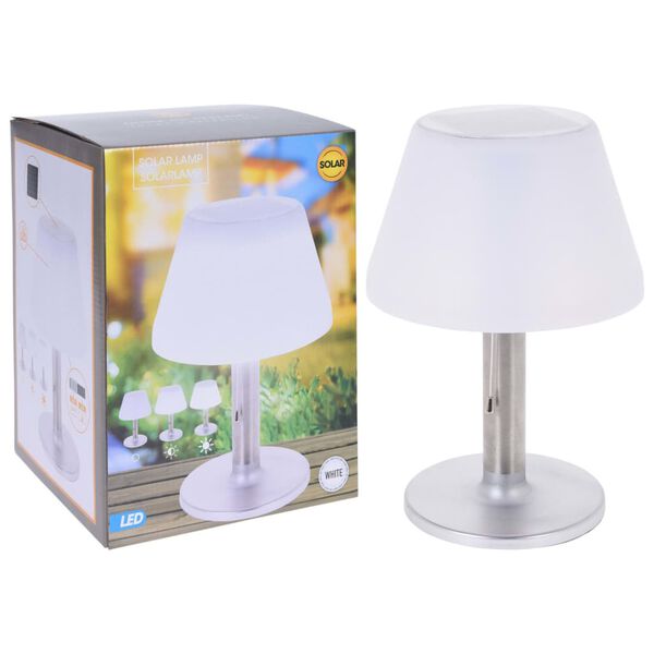ProGarden soldrevet LED-bordlampe hvid