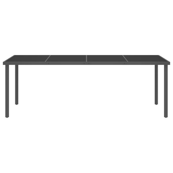 vidaXL udend&oslash;rs spisebordss&aelig;t 9 dele st&aring;l