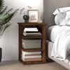 vidaXL sideskab 35x35x55 cm konstrueret tr&aelig; brun egetr&aelig;sfarve