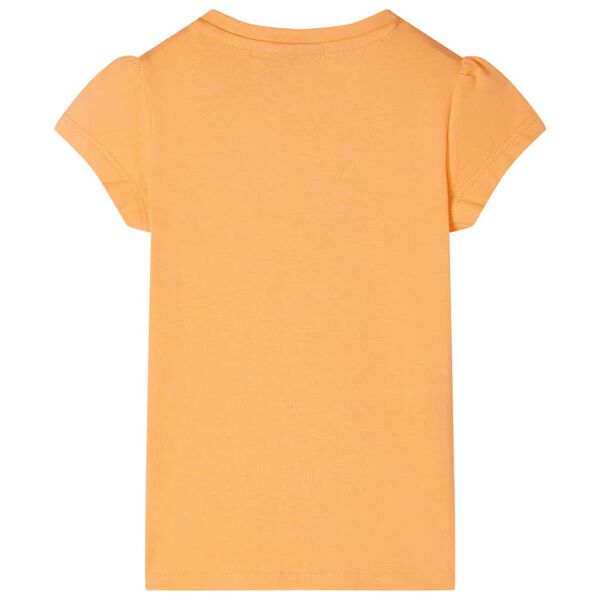 T-shirt til børn str. 92 lys orange
