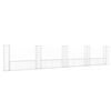 vidaXL gabionkurv med 5 stolper 500x20x100 cm U-facon jern