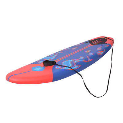 vidaXL surfbræt blå og rød 170 cm