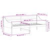 vidaXL daybed uden madras 90x200 cm massivt fyrretr&aelig;