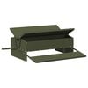 vidaXL Kylling treadle feeder Oliven gr&oslash;n 75 x 53 x 20,5 cm 10 kg