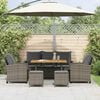 vidaXL sofas&aelig;t til haven 6 dele med hynder polyrattan gr&aring;