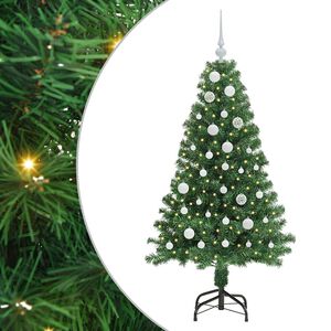 vidaXL Kunstigt juletr&aelig; med stativ Gr&oslash;n 150 cm PVC og St&aring;l og Plastik