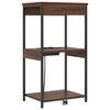 vidaXL Natskab Brun eg 41 x 31 x 76 cm Konstrueret tr&aelig;