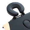 vidaXL sammenfoldeligt massagebord aluminiumsstel 3 zoner sort beige