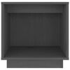 vidaXL sengebord 40x30x40 cm massivt fyrretræ grå