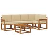 vidaXL Udend&oslash;rs sofagruppe 6 stk. Naturlig og Beige