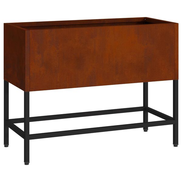 vidaXL H&aelig;vet haveplante Rusten 60 x 26 x 45 cm Cortenst&aring;l