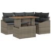 vidaXL Havesofa S&aelig;t 5 stk. Gr&aring; Poly rattan