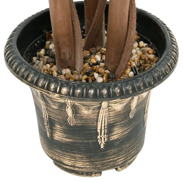 vidaXL kunstig buksbom med krukke 119 cm kugleformet grøn