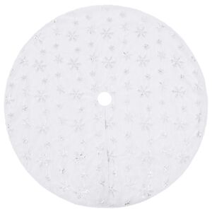 vidaXL luksus juletr&aelig;snederdel hvid 122 cm kunstpels