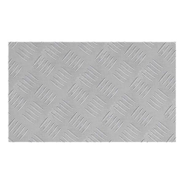 vidaXL Trappe Tread Rektangul&aelig;r 4 pcs S&oslash;lv 50 x 30 cm Aluminium