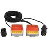vidaXL trailerlygter 2 stk. 10,5x7,5x10 cm 12 V LED-p&aelig;re r&oslash;d