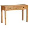 vidaXL kosmetikbord 110x40x75 cm massivt egetr&aelig;