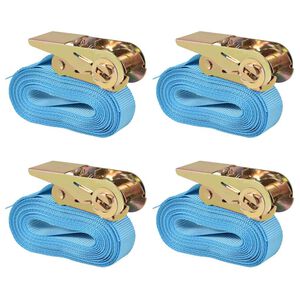 vidaXL surringsb&aring;nd med skralde 4 stk. 0,8 ton 6 m x 25 mm bl&aring;