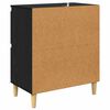 vidaXL Sideboards 2 pcs Sort eg 60 x 35 x 70 cm Konstrueret tr&aelig;