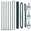 vidaXL Svejset Tr&aring;dhegn med Betonsokkel 10 x 1,6 m PVC-belagt st&aring;l