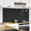 vidaXL K&oslash;kken bagv&aelig;g 2 pcs M&oslash;rkegr&aring; 70 x 60 cm h&aelig;rdet glas