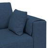 vidaXL Sofa med pude 3 pcs Bl&aring; Stof