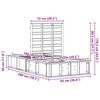 vidaXL Sengestel Hvid 75 x 190 cm Massiv fyrretr&aelig;