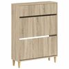 vidaXL Sko skab ARNHEM 78 x 24 x 103 cm Konstrueret tr&aelig; Sonoma-eg
