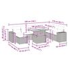 vidaXL sofas&aelig;t til haven 9 dele med hynder polyrattan gr&aring;