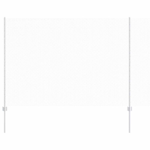 vidaXL Hegn med post S&oslash;lv 1,6 x 25 m St&aring;l