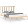 vidaXL sengeramme 150x200 cm massivt tr&aelig;