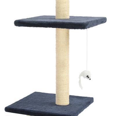 vidaXL kradsetræ til katte med sisal-kradsestolper 260 cm mørkeblå