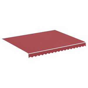 vidaXL udskiftningsdug til markise 280x245 cm polyester bordeauxfarvet