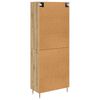 vidaXL Highboard med skuffe 2 pcs Artisan Egetr&aelig; Konstrueret tr&aelig;