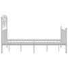 vidaXL sengestel 120x200 cm metal hvid