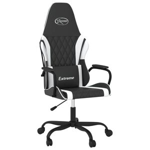vidaXL gamingstol kunstl&aelig;der sort og hvid