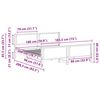 vidaXL Sengestel med hovedg&aelig;rde Gr&aring;brun 180 x 200 cm Stof