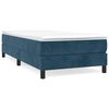 vidaXL Boxspring sengeramme M&oslash;rkebl&aring; 80x200 cm Fl&oslash;jl