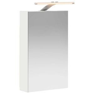 vidaXL Badev&aelig;relsesspejlskab Hvid 30 x 10,5 x 50 cm Konstrueret tr&aelig;