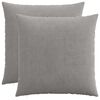 vidaXL Pudebetr&aelig;k 2 pcs HEERLEN Lysegr&aring; 60 x 60 cm cordfl&oslash;jl
