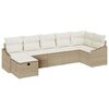 vidaXL Sofa S&aelig;t 7 stk. polyrattan
