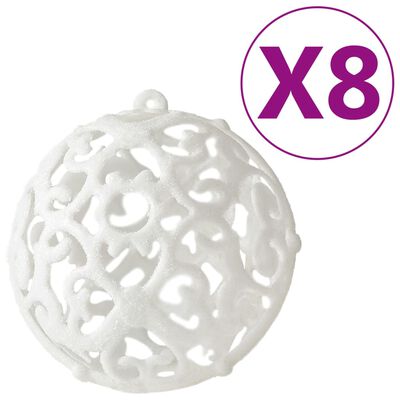 vidaXL julekuglesæt 100 stk. hvid