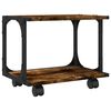 vidaXL printerstativ 41x28x33,5 cm 2 hylder konstrueret tr&aelig; r&oslash;get eg